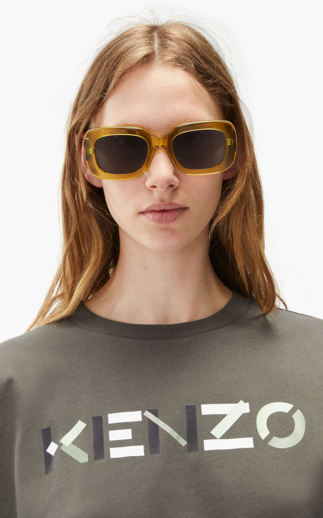 Kenzo Logo oversized T-shirts Dame - Grå Grå DK-175495